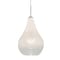 Besa Lighting Leon Cord Pendant, Milky White/Clear, Satin Nickel Finish, 1x9W LED 1JT-LEONWC-LED-SN - alternate 1